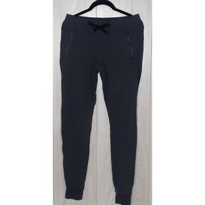 Alo Charcoal Gray Joggers Moto Style Size XS Zippers